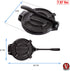 Victoria 8 Inch Cast Iron Tortilla Press. Tortilla Maker, Flour Tortilla press, Rotis Press, Dough Press, Pataconera Seasoned with Flaxeed Oil, Black -